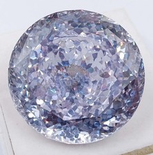 500 Ct Natural Certified Round Cut Cambodian White Zircon Loose Gemstone