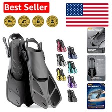Versatile Snorkeling Fins with Adjustable Straps - Perfect for Family Fun
