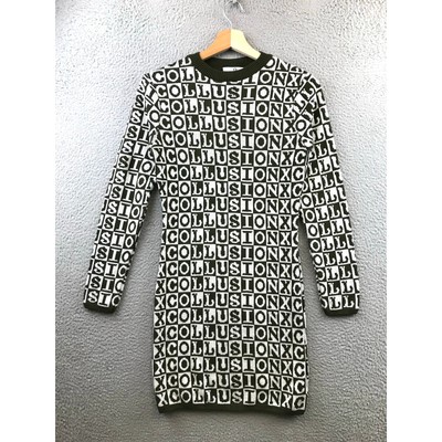ASOS Collusion X Knit Sweater Dress - Checkerboard - Size 4