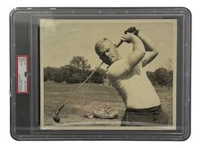 Jack Nicklaus VINTAGE 1960s Signed PGA Type 1 Golf Photo PSA/DNA