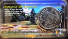1995 Romania 100 Lei Vtg Littleton Mint Holder-925 Sterling Silver 1 Oz Art Coin