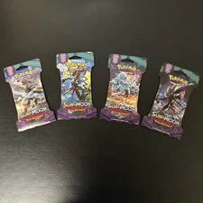 Pokemon TCG: Sun and Moon Guardians Rising Sleeved 4 Pack Complete Art Set NFS