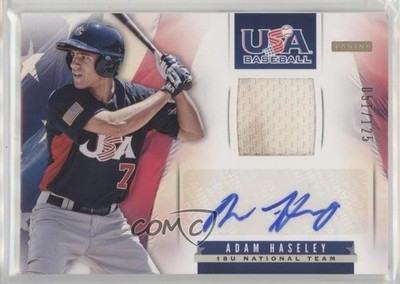 2013 Panini USA Baseball Box Set 51/125 Adam Haseley #7 Auto a2v