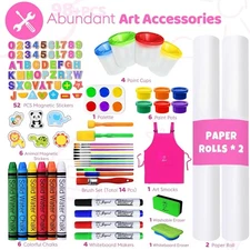 Art Easel for Kids Easel for Toddlers,Adjustable Painting Station Wooden Easel T