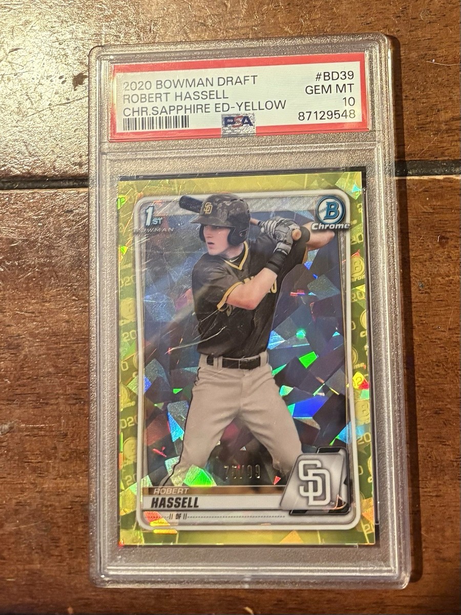 2020 Bowman Chrome Draft Sapphire Edition - Robert Hassell #BD-39 