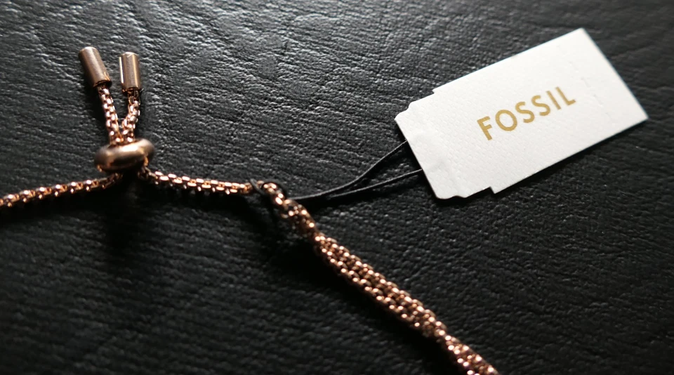 Fossil Armband Rosegold mit Anhänger ,Doppelkette bis 21 cm lang/NEU - Bild 3 von 4