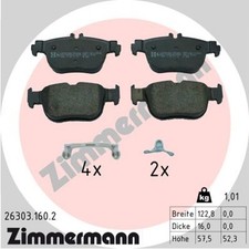ZIMMERMANN Bremsbelagsatz Scheibenbremse 26303.160.2 für VW GOLF 8 CD1 DA1 CG5 5