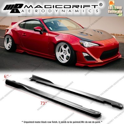 73'' x 6'' Universal Fit RB Style Side Rocker Skirts Extensions Lip 350z Scion TC