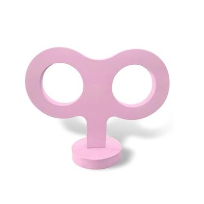 Car 3D Wind Up Key Sticker, Funny Eye-Catching Sponge Decoration for 1 PC Pink