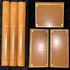 1846 EUROPE DURING MIDDLE AGES H. HALLAM 3VL SET LEATHER MEDIEVAL WAR HISTORY