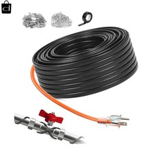 140FT Heat Tape for Water Pipes Roof  Gutter Snow De-Icing Heat Cable 140 feet