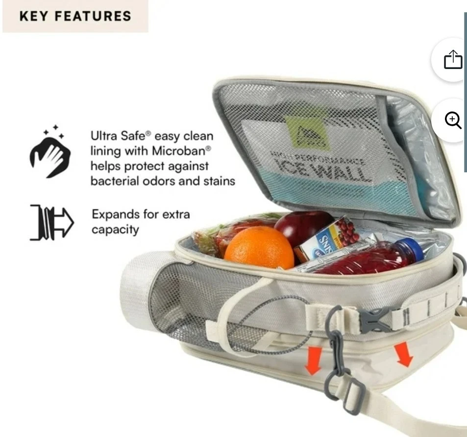 Lancheira expansível Arctic Zone Pro, com recipientes de alimentos e garrafa (ESCOLHA A COR) - Imagem 4 de 4