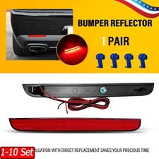1-10x Rear Bumper Safety Led Reflector Lights Red For 2015-2022 Dodge Challenger 1-10x Rear Bumper Safety Led Reflector Lights Red For 2015-2022 Dodge Challenger