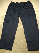 and1 Basketball Pants Men 3XL 42x31 Navy Athletics Drawstring Cuffs Stretch 
