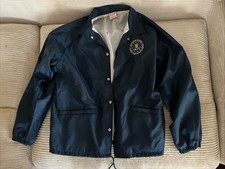 Vtg 90s FBIRA FBI Recreation Association Lined Coaches Jacket Cardinal USA XL
