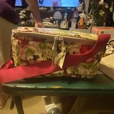 Vera Bradley Floral Multicolor Makeup Bag Cas...