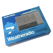 NICE Realistic Vintage Weather Radio Tandy Model 12-241 Battery Operated 9v