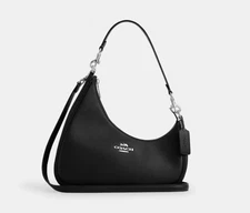 COACH Twisted Teri Shoulder Bag CBI01 smooth leather/Silver/Black