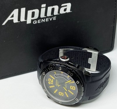 Alpina Extreme Diver 1000M 48mm AL-525X5AEV6 Cote d'Azur Black PVD Watch r#