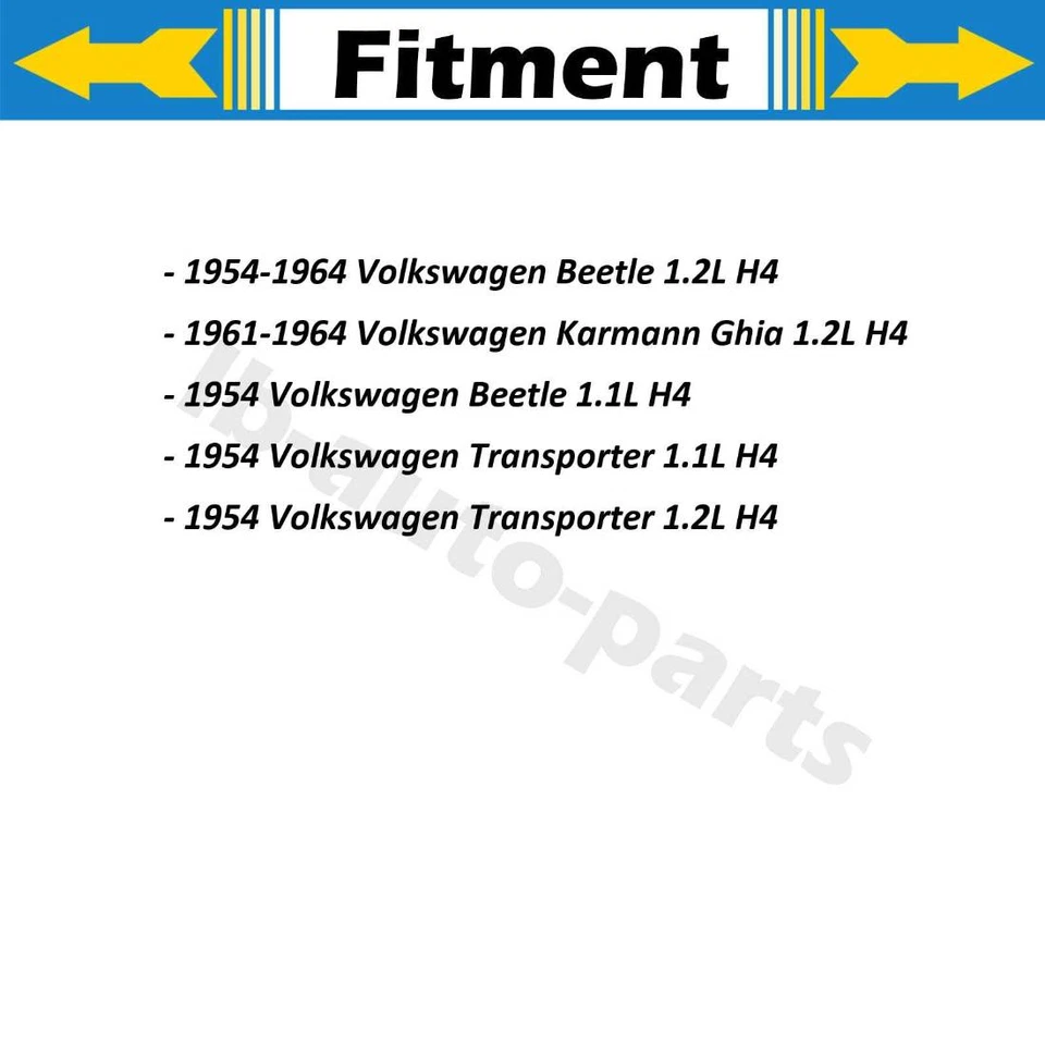 4x Manguera de freno delantera trasera para Volkswagen Beetle 1.1L 1954 Foto 2 de 4