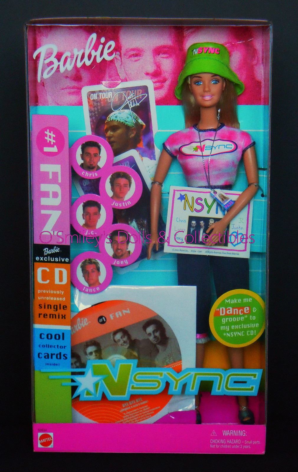 2001 NSYNC 1 FAN Barbie EXCLUSIVE Jointed Generation Girl Dance w CD