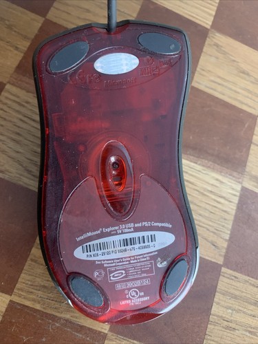Microsoft IntelliMouse Explorer 3.0 Wired Optical Mouse P/N X06-25120 Used - Picture 9 of 11