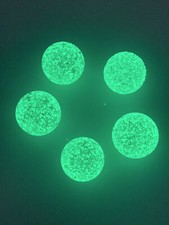 Pack of 5 "Glow-Ball" 25mm 1" Shooter Marbles Glow in the Dark Crafts Decor