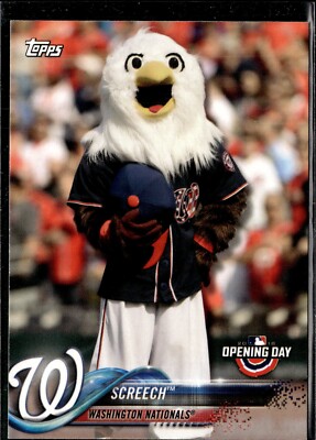 2018 Topps Opening Day Mascot #M-25 SCREECH Washington Nationals  A10