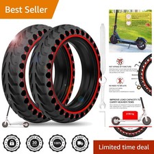 Durable 2PCS 8.5'' Solid Tires for Electric Scooter - Instant Flat-Free Riding
