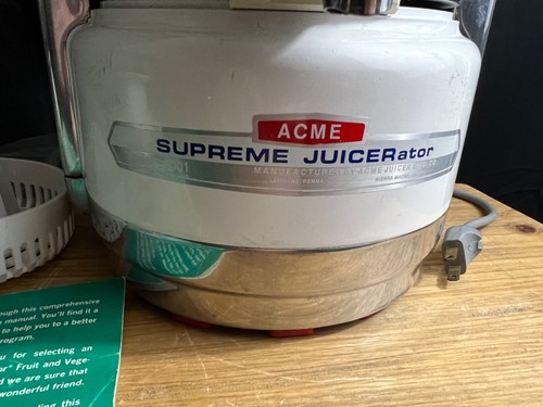 ACME Entsafter Supreme Entsafter Modell 6001 USA Retro schwer + RAR Zitrusaufsatz - Bild 2 von 14