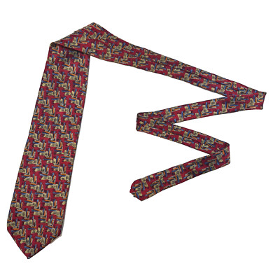 J.Garcia Collector's Edition Tie Men's Paintbrush Print Silk Necktie Handmade