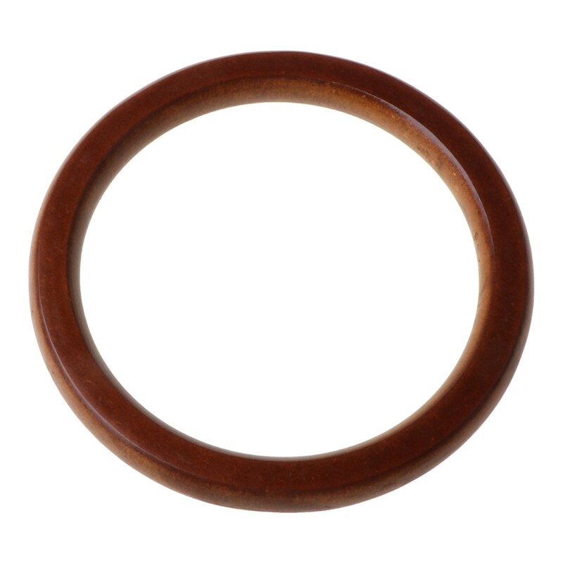 Tote Bag Round Wooden Handle DIY Purse Handbag Replacement Bags Making-image