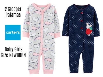 carter's strawberry sleeper