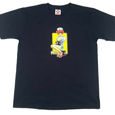 Vintage Deadstock 90s Hook Ups Nurse Jeremy Klein Black T Vintage Deadstock 90s Hook Ups Nurse Jeremy Klein Black T