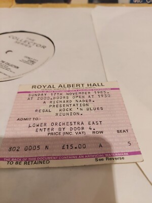 Ricky Nelson X2  LP -live / +  Royal Albert Hall 1985 November Concert Ticket 