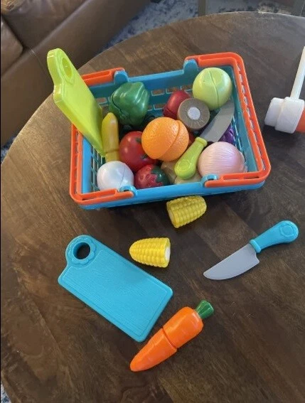 Kids Play Food Kitchen Kit Easy Fake Toys Pretend Baking Party