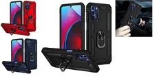 Tempered Glass / Ring Stand Cover Case For Motorola G STYLUS 2022 4G XT2211DL
