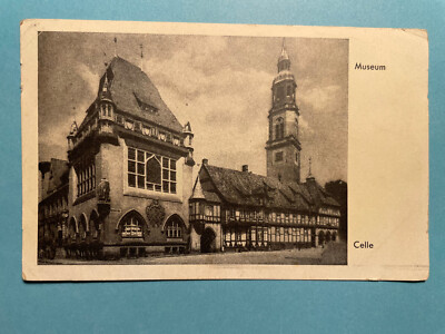 Old postcard by Celle, Bomann Museum, castle, monastery, expired 1943