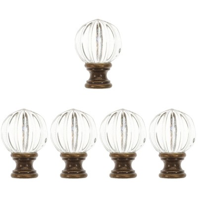  Set of 5 Knopf Dekoratives Licht Glaslampe Finial Moderne Lampenknäufe