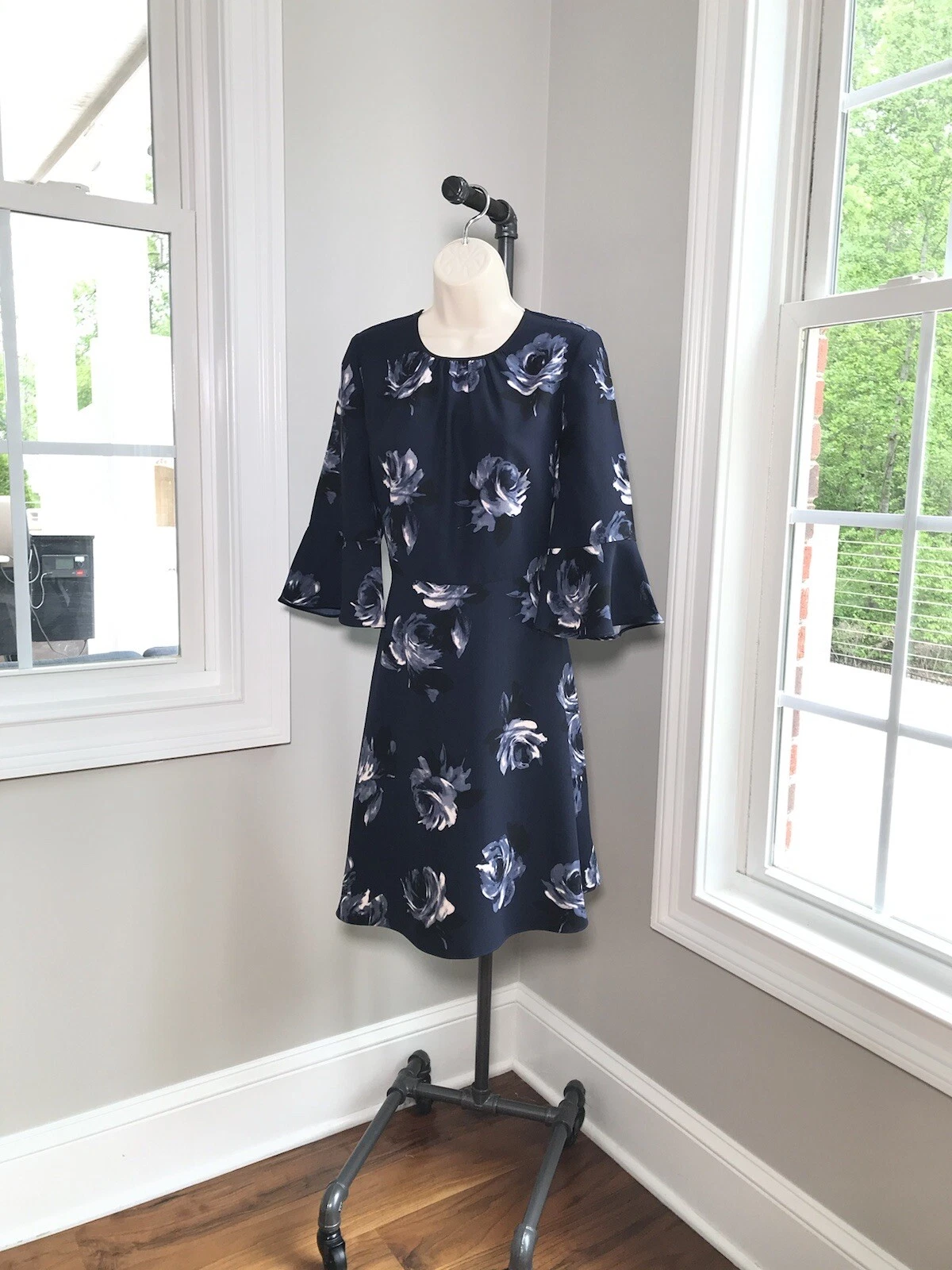 Abito Kate Spade Blu Floreale ~ Donna 8 NUOVO CON ETICHETTE $328