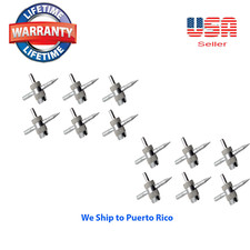 Lot 12 Pcs Of 4 Way Tire Valve Stem Core Remover - Installer Tool For Tire Stem
