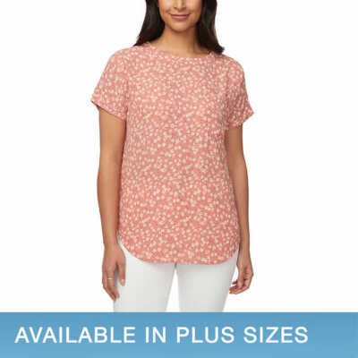 Buffalo Ladies' Short Sleeve Blouse with Pocket | B12