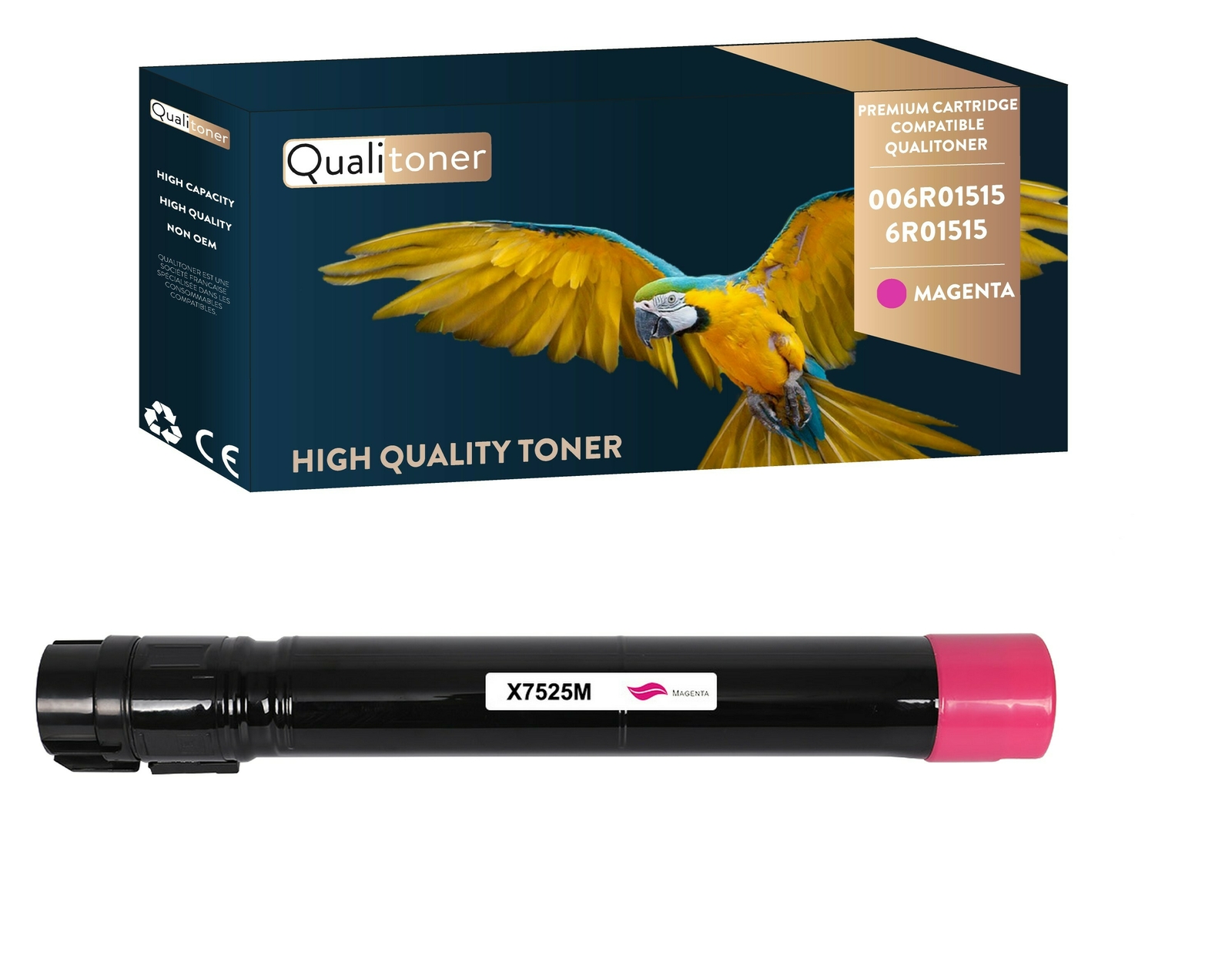 Toner 6R01515 Magenta QUALITONER haute capacité pour tirage Xerox précis