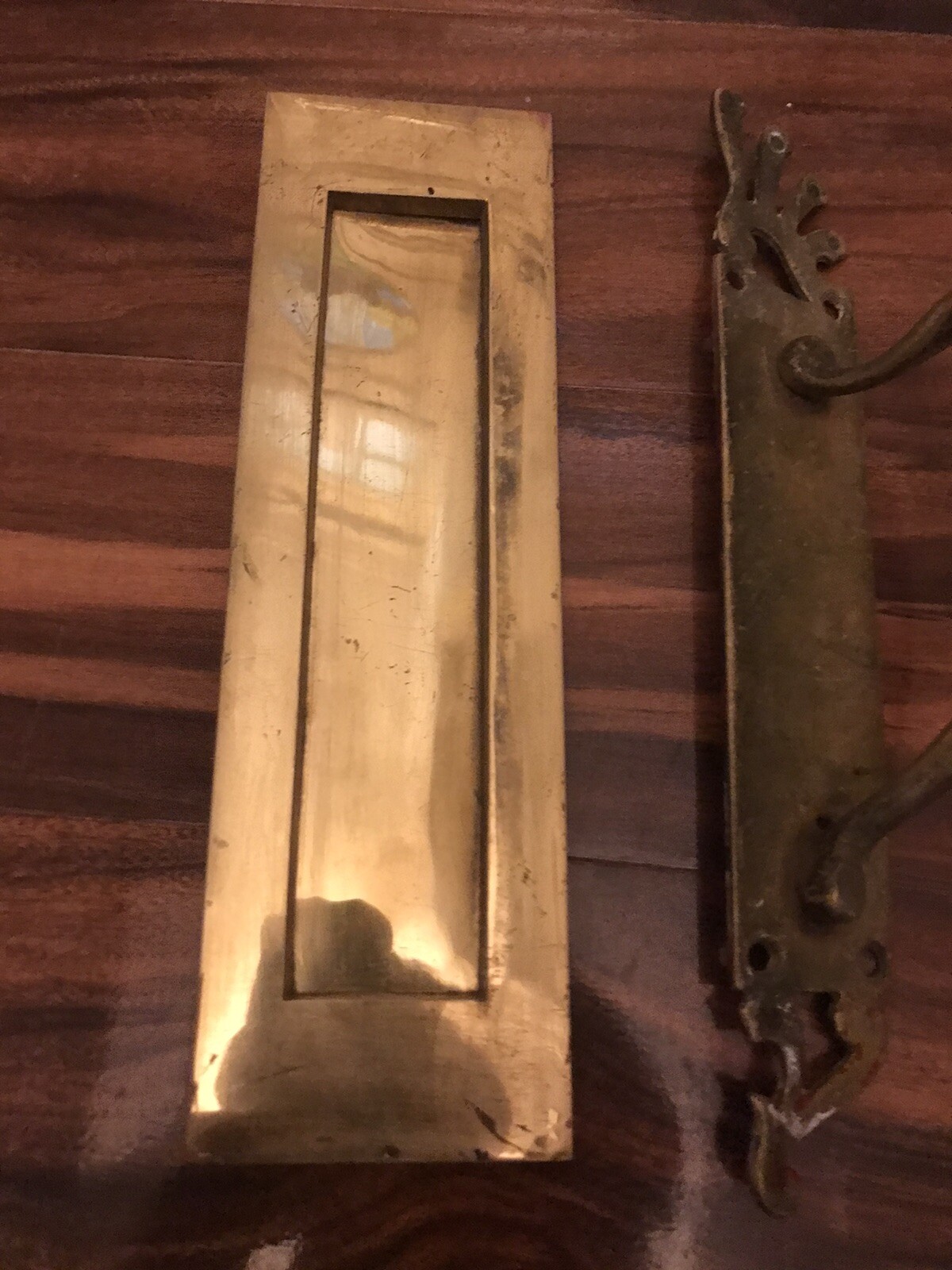 brass Main Door handle and a letterbox eBay