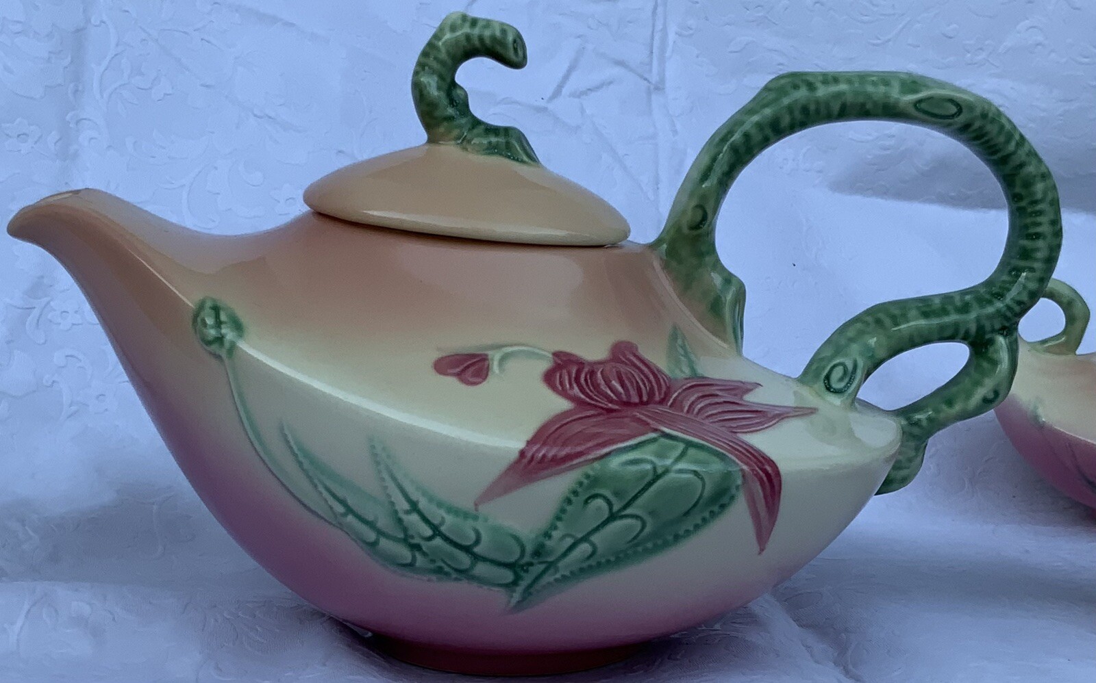 Vintage Hull Woodland Teapot, Sugar & Creamer W26, W27, W28 Missing
