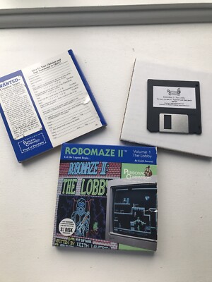 Robomaze II (2) Volume 1: The Lobby 3 1/2 Floppy Disk For IBM PC