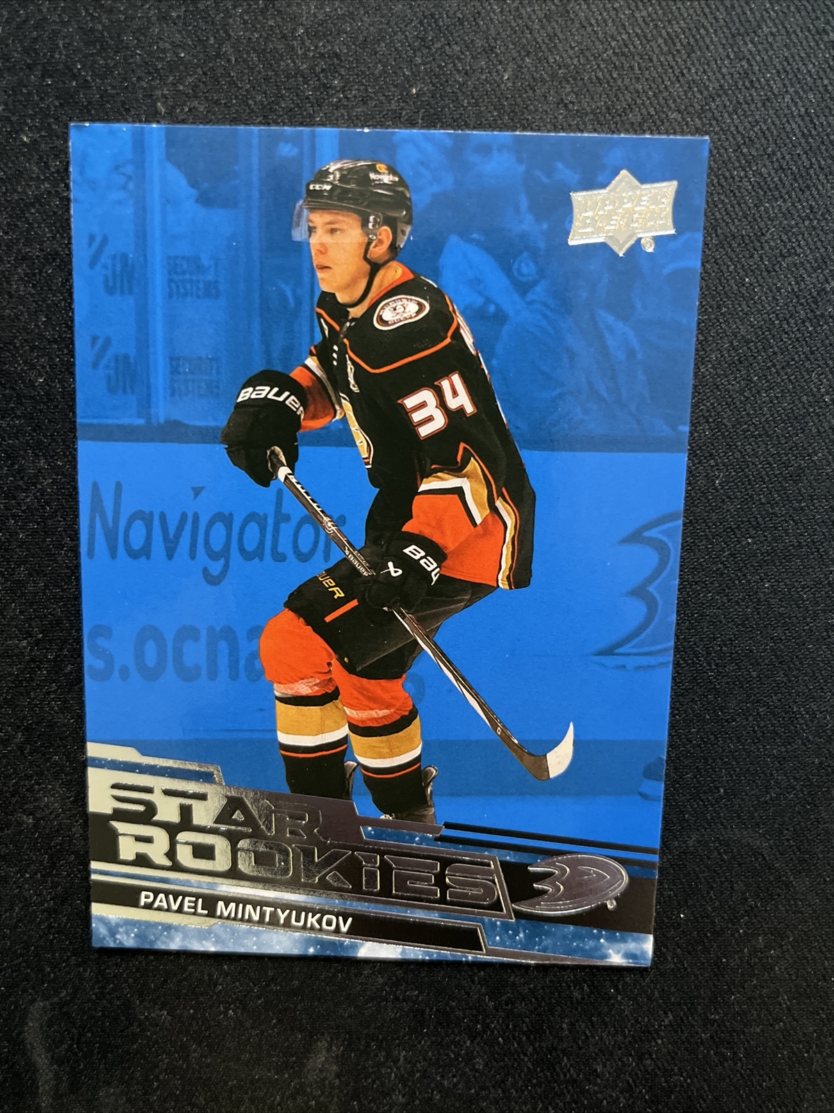 23-24 UD Star Rookies Box Set Blue SP Star RC Rookies 21 Pavel Mintyukov