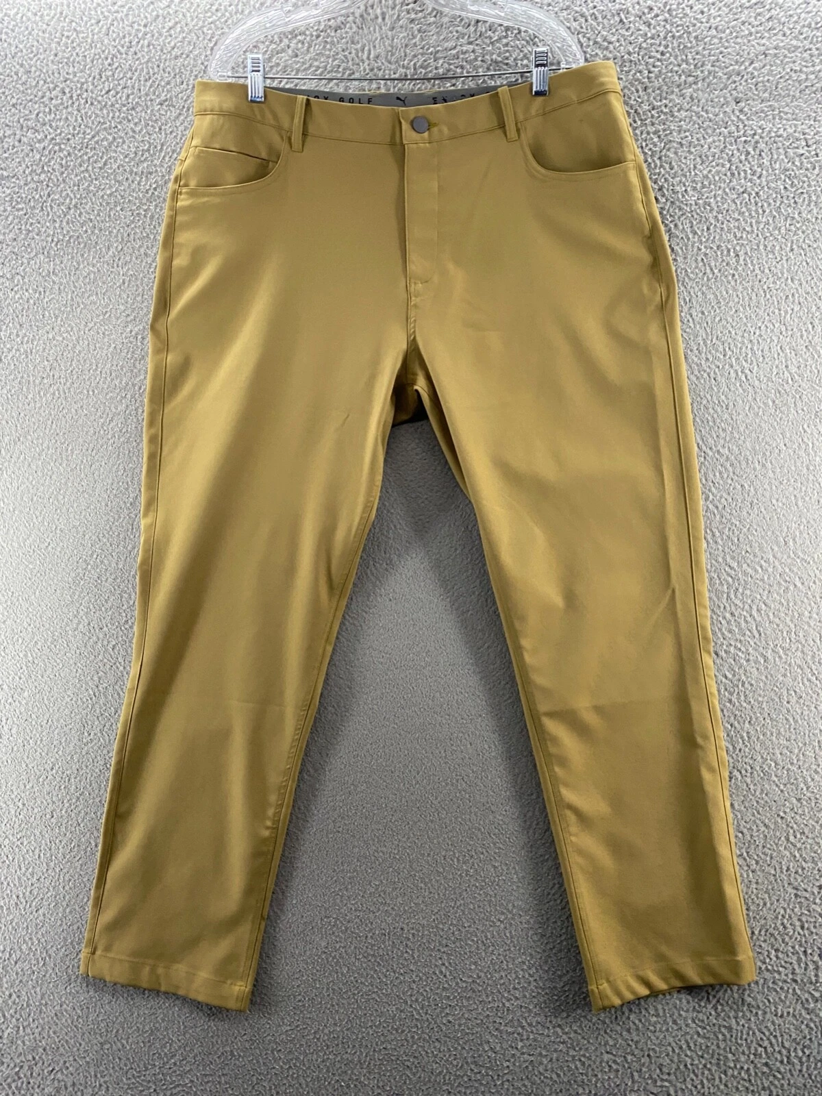 Pantaloni Puma da uomo 40 pantaloni marroni con rivenditore prestazioni su misura Wicking 40x30
