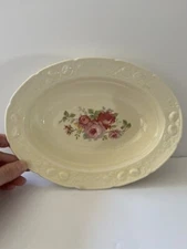 Vintage Homer Laughlin  Oval Serving Platter  10.5” X 8” Made In the USA