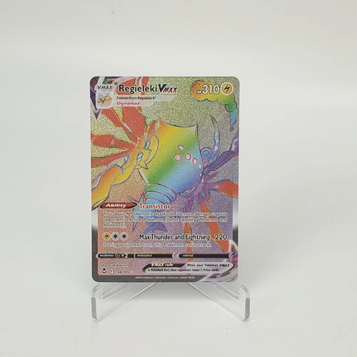 Pokémon TCG Regieleki VMAX Silver Tempest 198/195 Holo Secret Rare